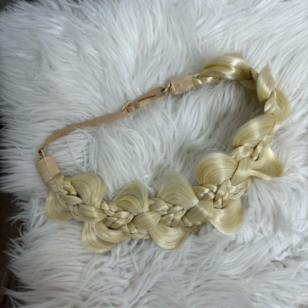 Madison Braids Nori Gourd Braid Platinum Braided Headband